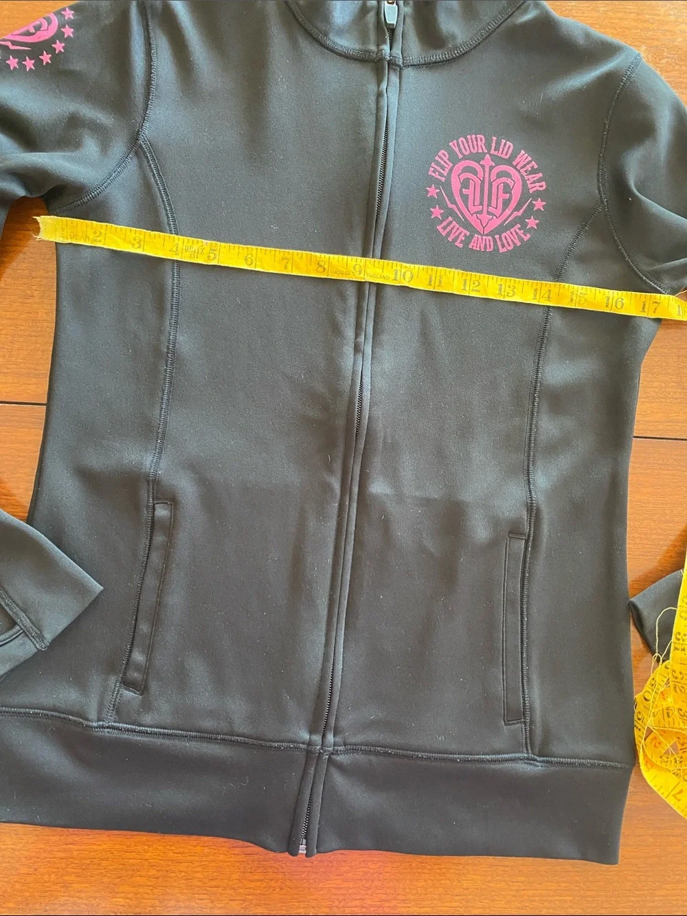 Flip Your Lid Zip-Up Jacket with Pink Logo